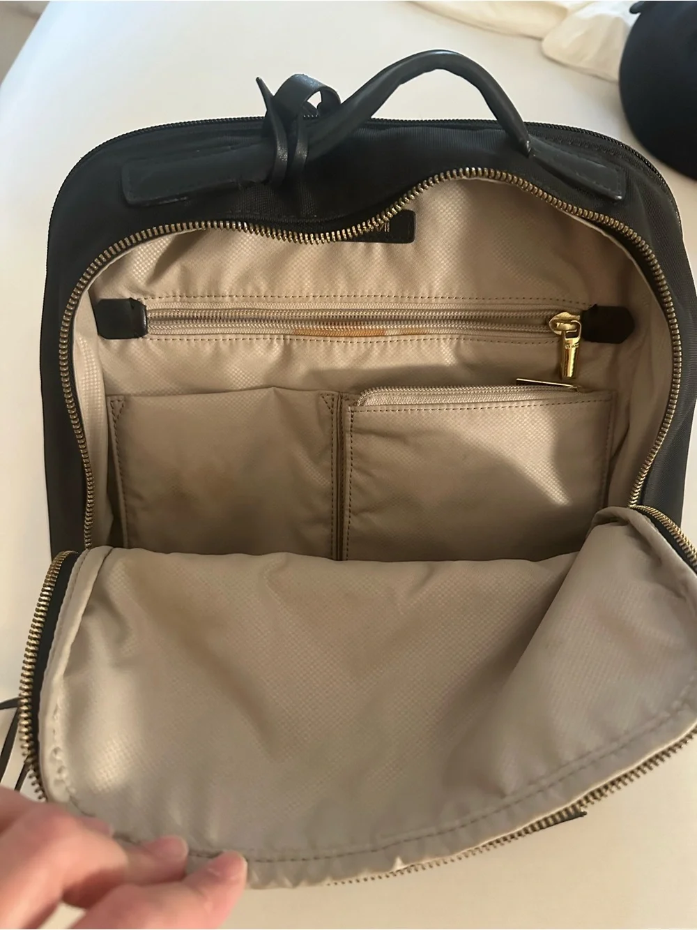 Tumi Larkin Laurel Black Nylon Backpack